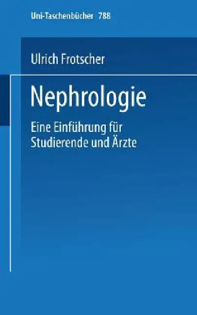 Buy Nephrologie (English, U. Frotscher | H. J. Dengler) — BookShops.in