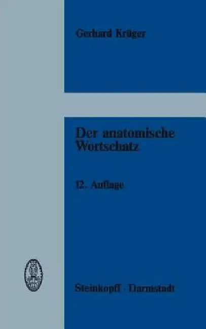 Buy Der Anatomische Wortschatz (English, G. Krüger) — BookShops.in