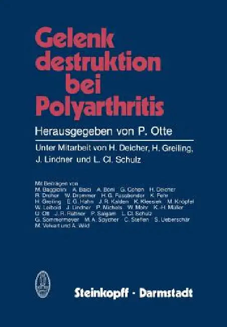 Buy Gelenkdestruktion Bei Polyarthritis (English, H. Deicher | P. Otte | H. Greiling) — BookShops.in