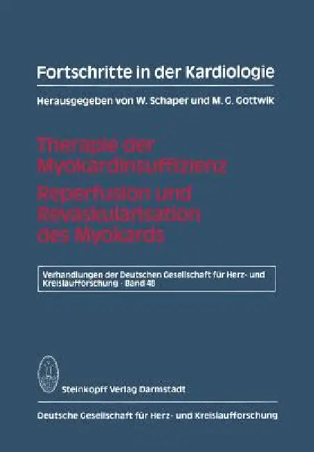 Buy Fortschritte in Der Kardiologie (English, W. Schaper | M. G. Gottwik) — BookShops.in