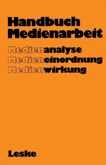 Handbuch Medienarbeit (English, Gerd Albrecht)