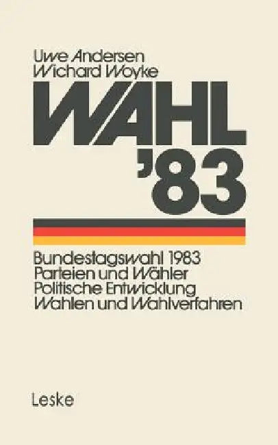 Buy Wahl'83 (English, Andersen Uwe) — BookShops.in