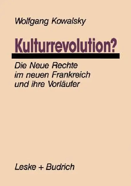 Buy Kulturrevolution? (English, Wolfgang Kowalsky) — BookShops.in