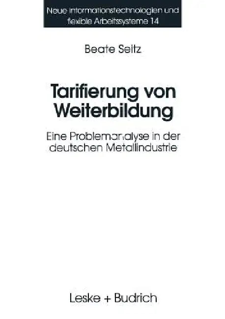 Buy Tarifierung Von Weiterbildung (English, Beate Seitz) โ BookShops.in