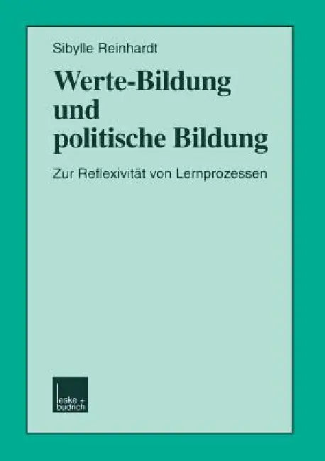 Buy Werte-Bildung Und Politische Bildung (English, Sibylle Reinhardt) — BookShops.in