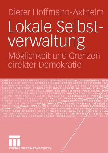 Buy Lokale Selbstverwaltung (English, Dieter Hoffmann-Axthelm) — BookShops.in