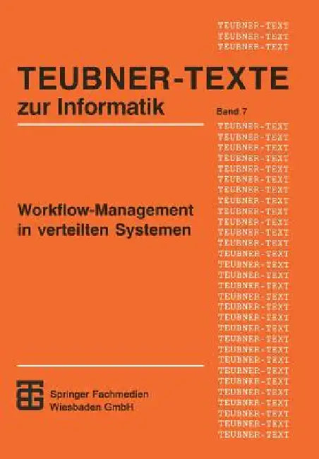 Workflow-Management in Verteilten Systemen (English, Berthold Reinwald)
