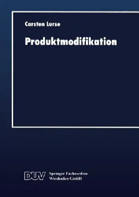 Buy Produktmodifikation (English, Carsten Lurse) — BookShops.in