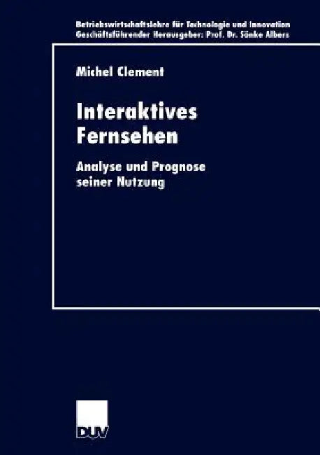 Buy Interaktives Fernsehen (English, Michel Clement) — BookShops.in