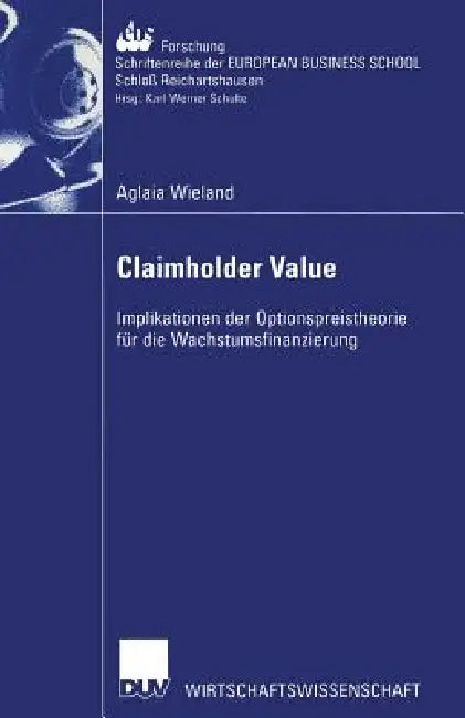 Buy Claimholder Value (English, Aglaia Wieland) — BookShops.in