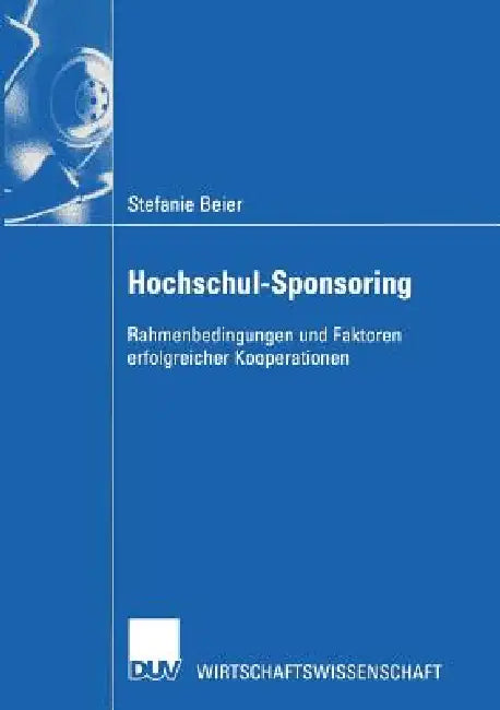 Buy Hochschul-Sponsoring (English, Stefanie Beier) — BookShops.in