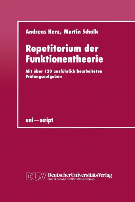 Buy Repetitorium Der Funktionentheorie (English, Andreas Herz) — BookShops.in