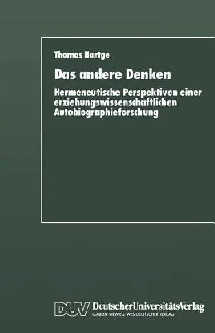 Buy Das Andere Denken (English, Thomas Hartge) — BookShops.in