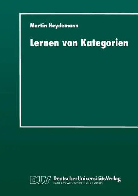 Buy Lernen Von Kategorien (English, Martin Heydemann) — BookShops.in
