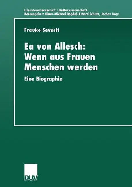 Buy EA Von Allesch (English, Frauke Severit) — BookShops.in