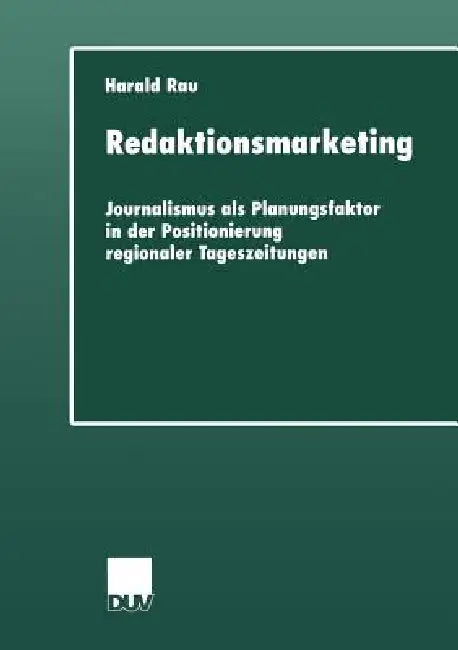 Buy Redaktionsmarketing (English, Harald Rau) — BookShops.in