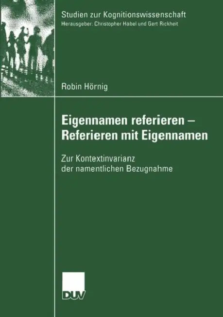 Buy Eigennamen Referieren - Referieren Mit Eigennamen (English, Robin Hörnig) — BookShops.in