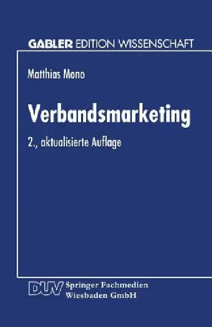 Buy Verbandsmarketing (English, Matthias Mono) — BookShops.in