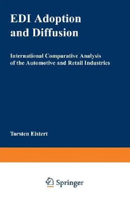Buy EDI Adoption and Diffusion (English, Torsten Eistert) — BookShops.in