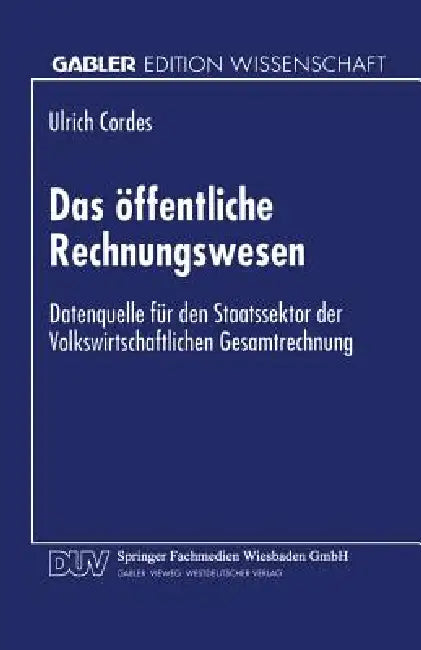 Buy Das Öffentliche Rechnungswesen (English, Ulrich Cordes) — BookShops.in