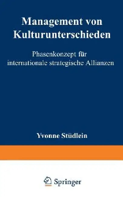 Buy Management Von Kulturunterschieden (English, Yvonne Stüdlein) — BookShops.in
