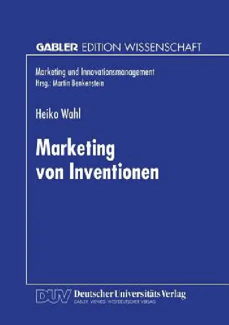 Buy Marketing Von Inventionen (English, Heiko Wahl) — BookShops.in