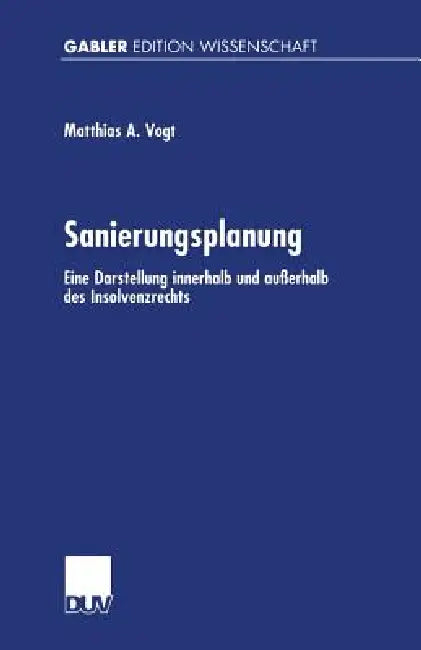 Buy Sanierungsplanung (English, Mathias A. Vogt) — BookShops.in