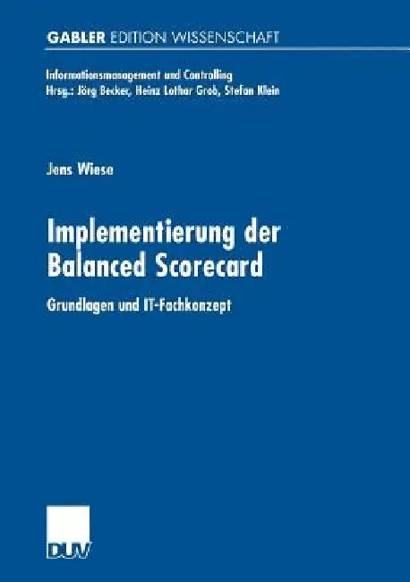 Buy Implementierung Der Balanced Scorecard (English, Jens Wiese) — BookShops.in