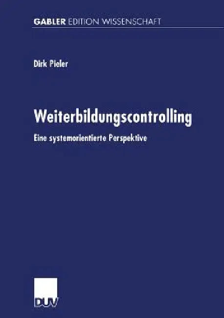 Buy Weiterbildungscontrolling (English, Dirk Pieler) — BookShops.in