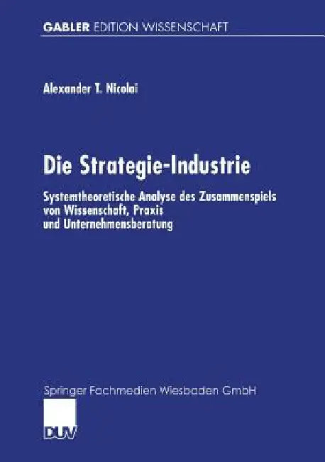 Buy Die Strategie-Industrie (English, Alexander Nicolai) — BookShops.in