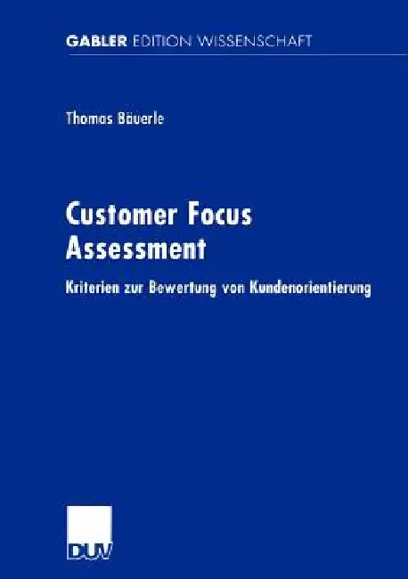 Buy Customer Focus Assessment (English, Thomas Bäuerle) — BookShops.in