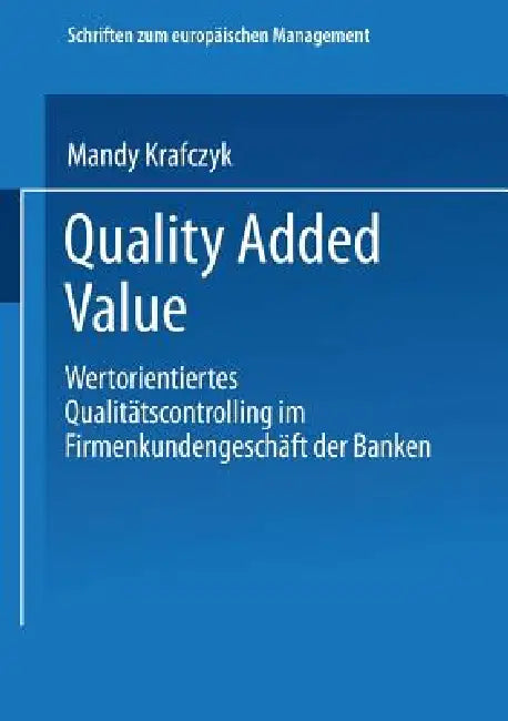 Buy Quality Added Value (English, Mandy Krafczyk) — BookShops.in