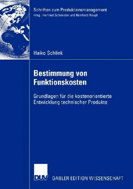Buy Bestimmung Von Funktionskosten (English, Haiko Schlink) — BookShops.in