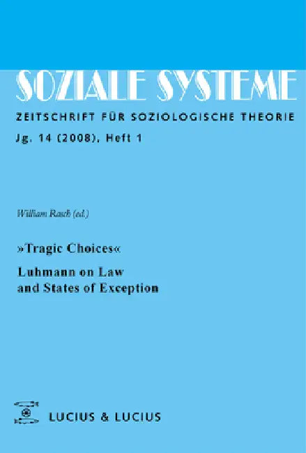 Buy »Tragic Choices«. Luhmann on Law and States of Exception (English, William Rasch) — BookShops.in