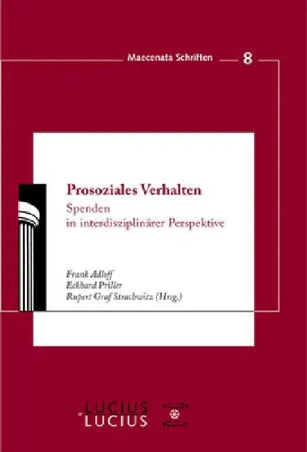 Buy Prosoziales Verhalten (English, Frank Adloff | Eckhard Priller | Rupert Graf Strachwitz) — BookShops.in