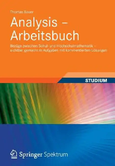 Buy Analysis - Arbeitsbuch (English, Thomas Bauer) — BookShops.in