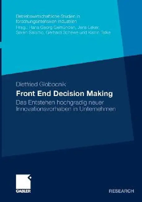 Buy Front End Decision Making (English, Dietfried Globocnik) — BookShops.in