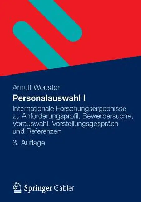 Buy Personalauswahl I (English, Arnulf Weuster) — BookShops.in
