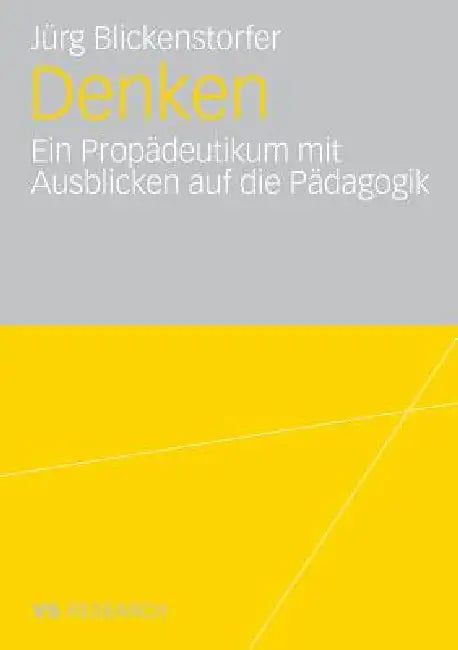 Buy Denken. (English, Jürg Blickenstorfer) — BookShops.in