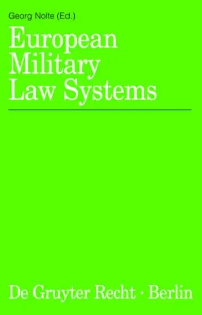 European Military Law Systems (English, Georg Nolte) view 2