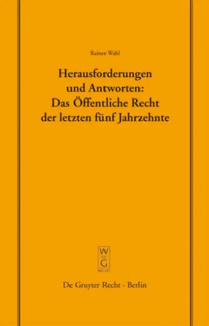 Buy Herausforderungen Und Antworten (English, Rainer Wahl) — BookShops.in