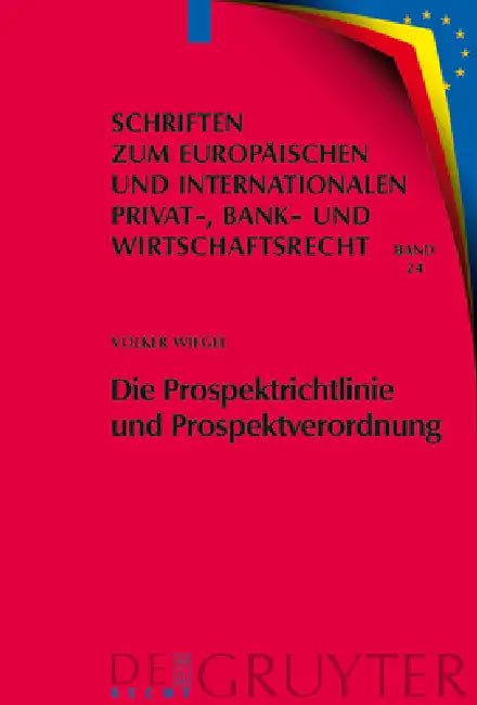 Buy Die Prospektrichtlinie und Prospektverordnung (English, Volker Wiegel) — BookShops.in