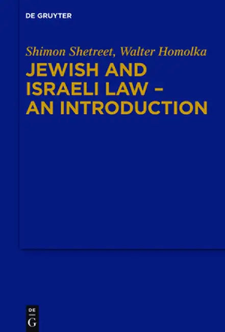 Buy Jewish and Israeli Law - An Introduction (English, Shimon Shetreet) — BookShops.in