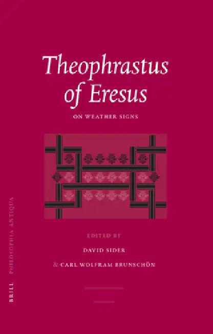 Buy Theophrastus of Eresus (English, David Sider | C. W. Brunschön) — BookShops.in