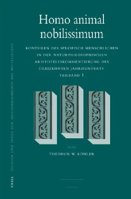 Buy Homo Animal Nobilissimum (English, Theodor W. Köhler) — BookShops.in