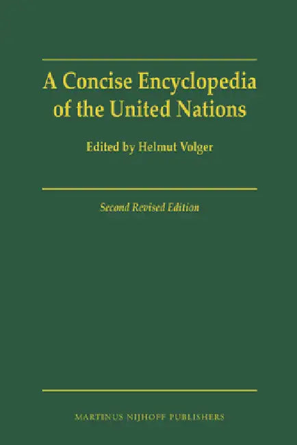 Buy A Concise Encyclopedia of the United Nations (English, Helmut Volger) — BookShops.in