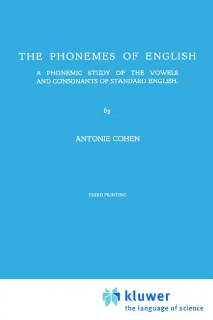 Buy The Phonemes of English (English, A. Cohen) — BookShops.in