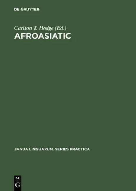 Buy Afroasiatic (English, Carlton T. Hodge) — BookShops.in