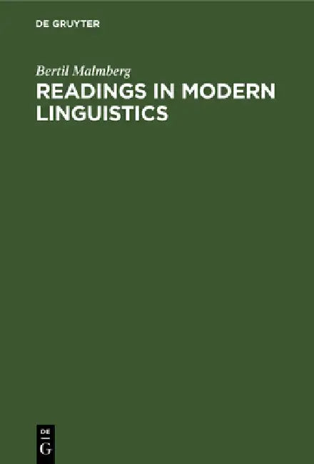 Buy Readings in Modern Linguistics (English, Bertil Malmberg) — BookShops.in