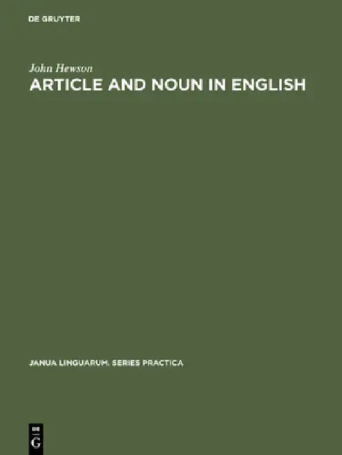 Buy Article and Noun in English (English, John Hewson) — BookShops.in